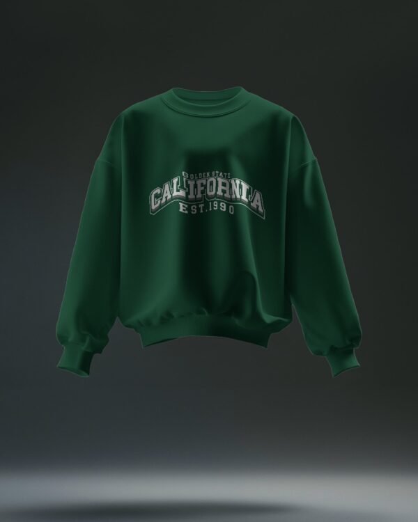California Unisex Oversized Sweatshirt-bottle green1
