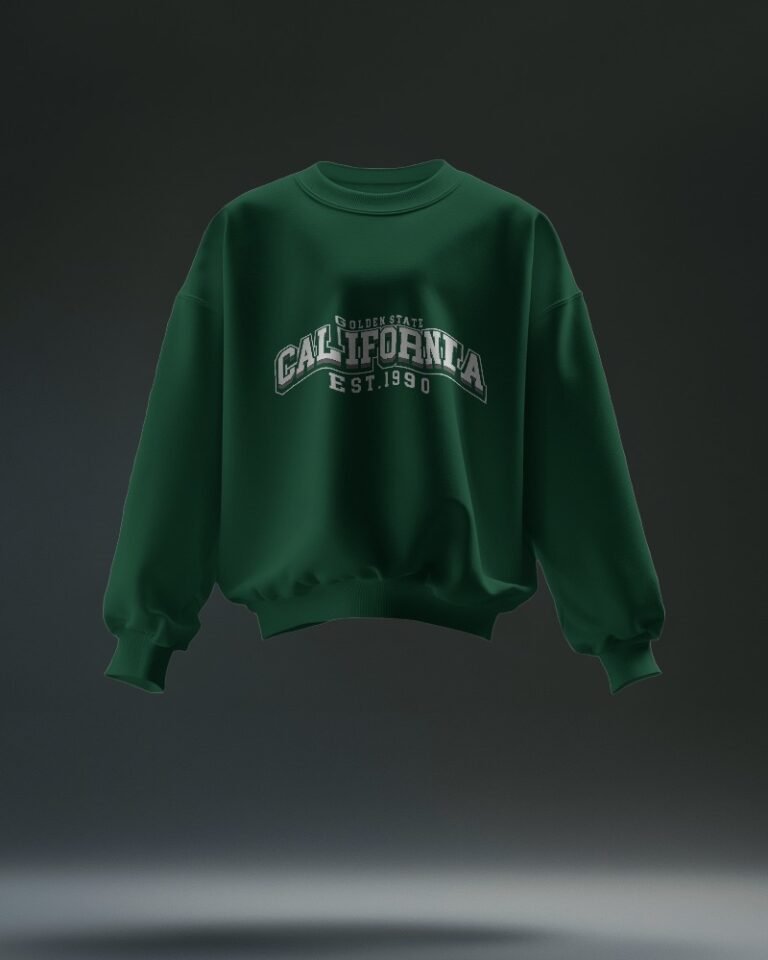 California Unisex Oversized Sweatshirt-bottle green1