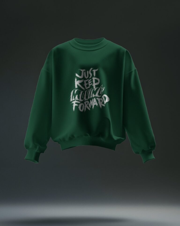 Power Oversized Sweatshirt-bottle green1