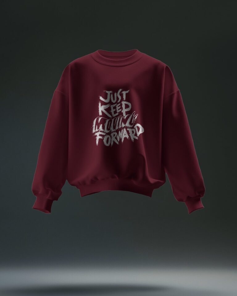 Power Oversized Sweatshirt-maroon1