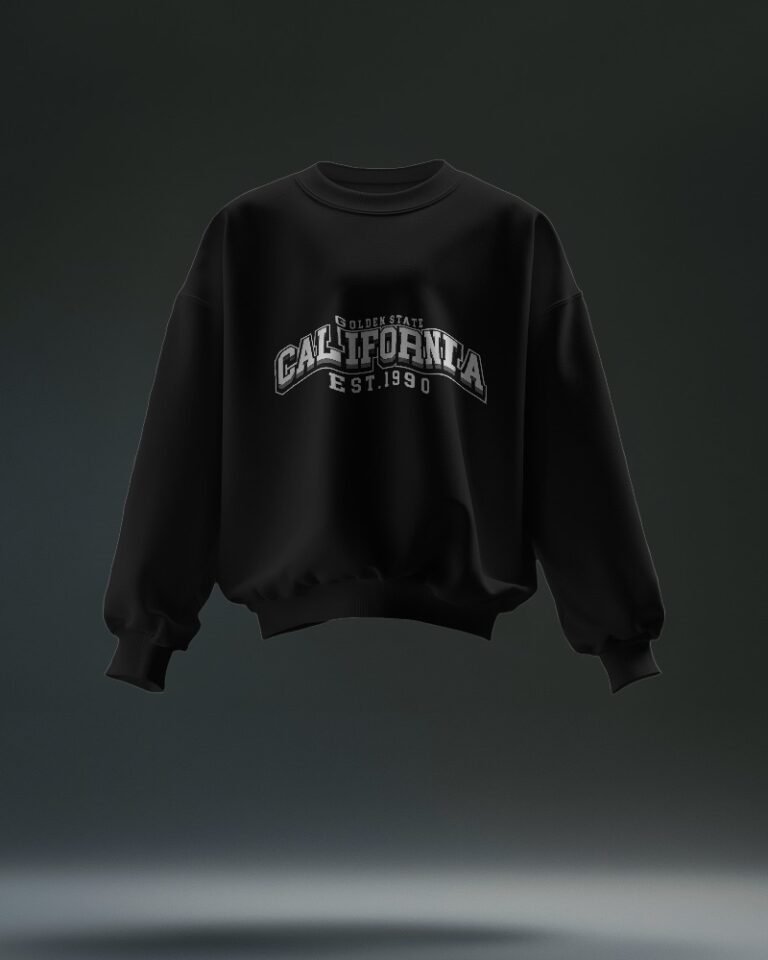 California Unisex Oversized Sweatshirt-black1