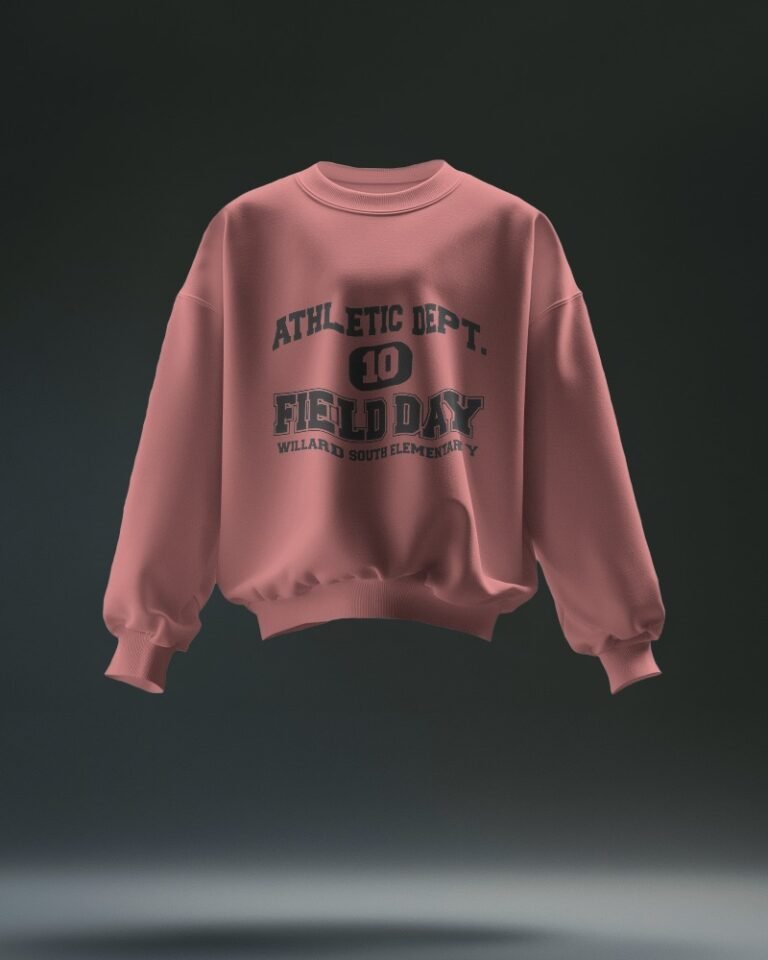 Athletic Unisex Oversized Sweatshirt-light baby pink1
