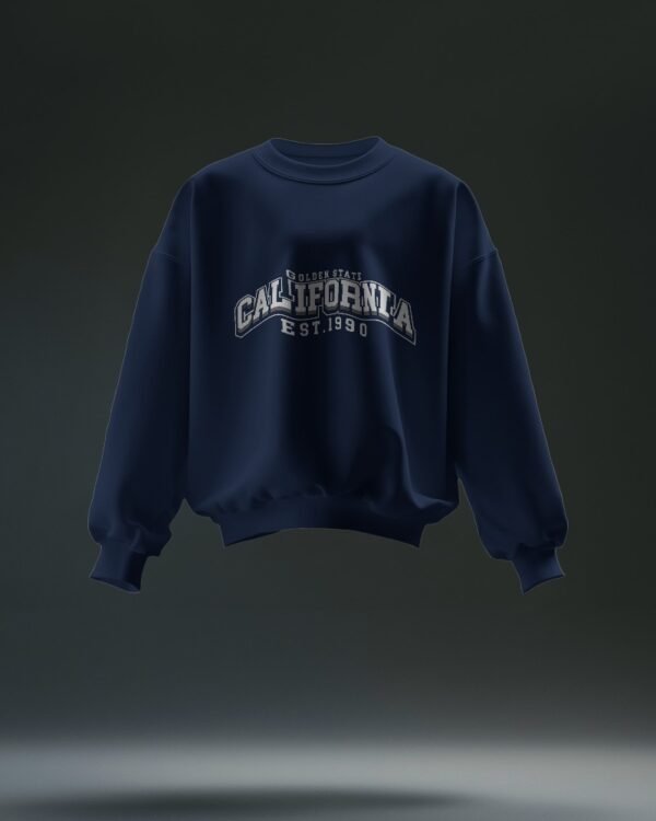 California Unisex Oversized Sweatshirt-navy blue1