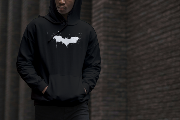 Batman Oversized hooded sweatshirt-black2