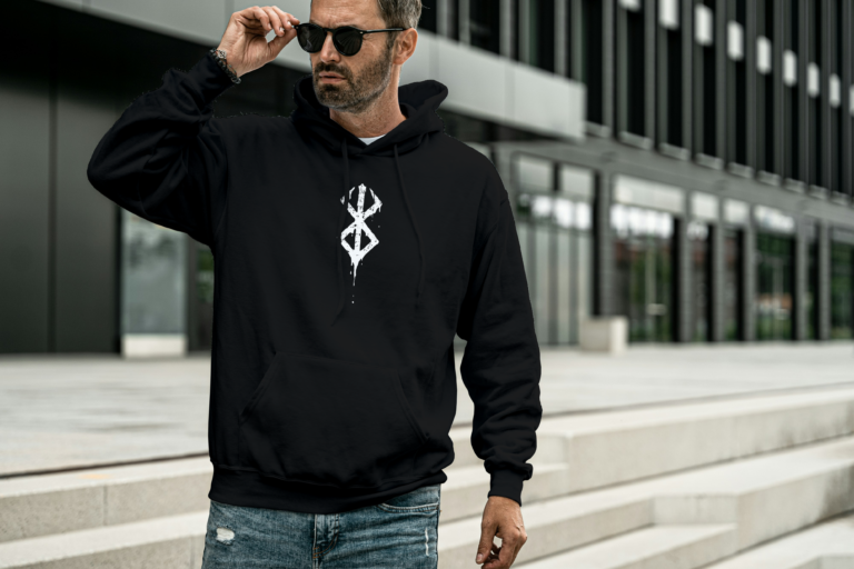 Berserk Oversized hooded sweatshirt-black2