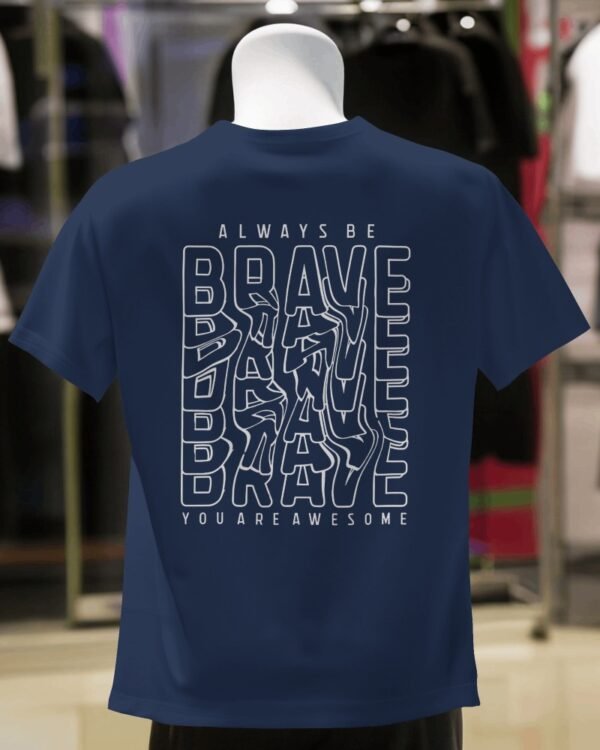 Brave Unisex Supima T-shirt-navy blue1