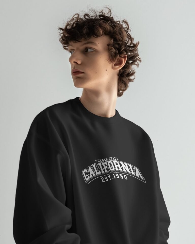 California Unisex Oversized Sweatshirt-black2
