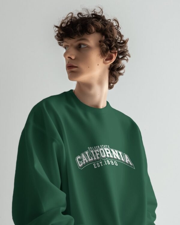 California Unisex Oversized Sweatshirt-bottle green2