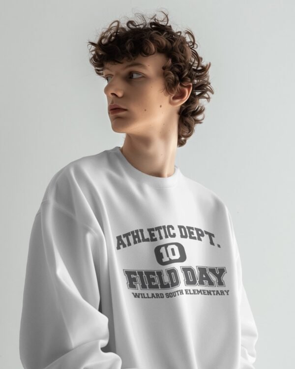 Athletic Unisex Oversized Sweatshirt-white2
