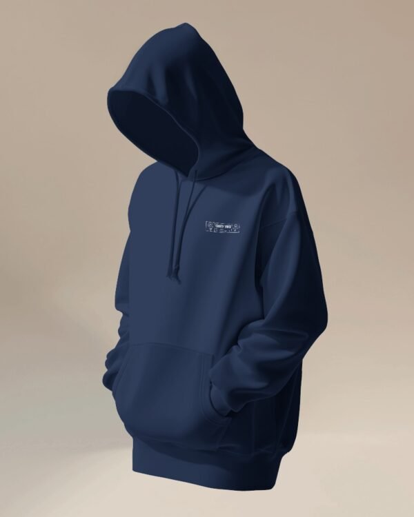Crazy Vibes Oversized Hooded Sweatshirt-navyblue1