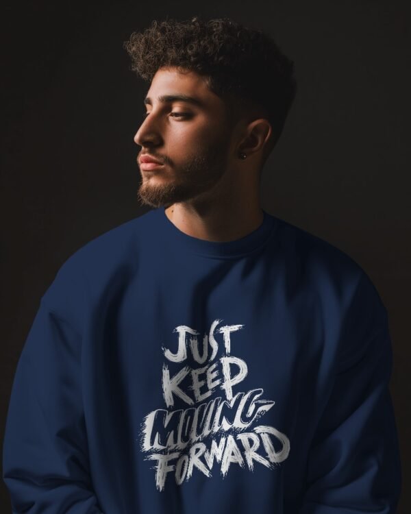 Keep Moving Oversized Sweatshirt-navyblue1