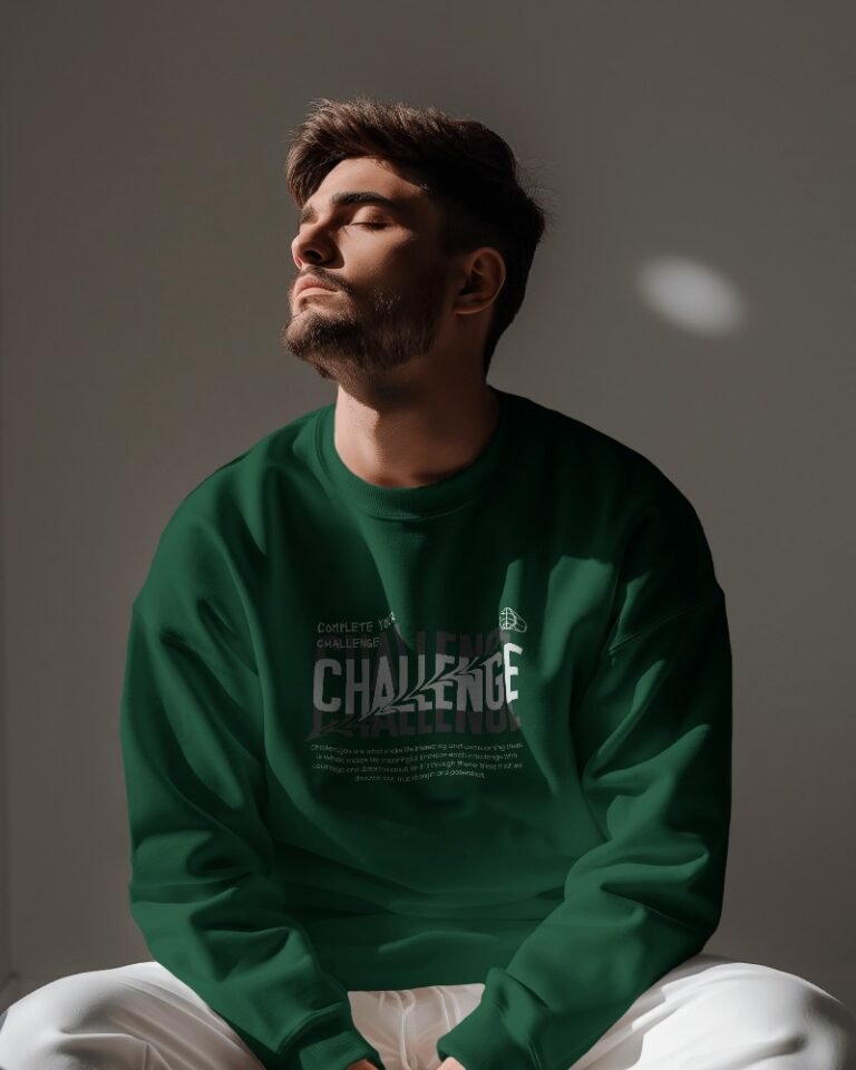 Challenge Oversized Sweatshirt-bottlegreen2