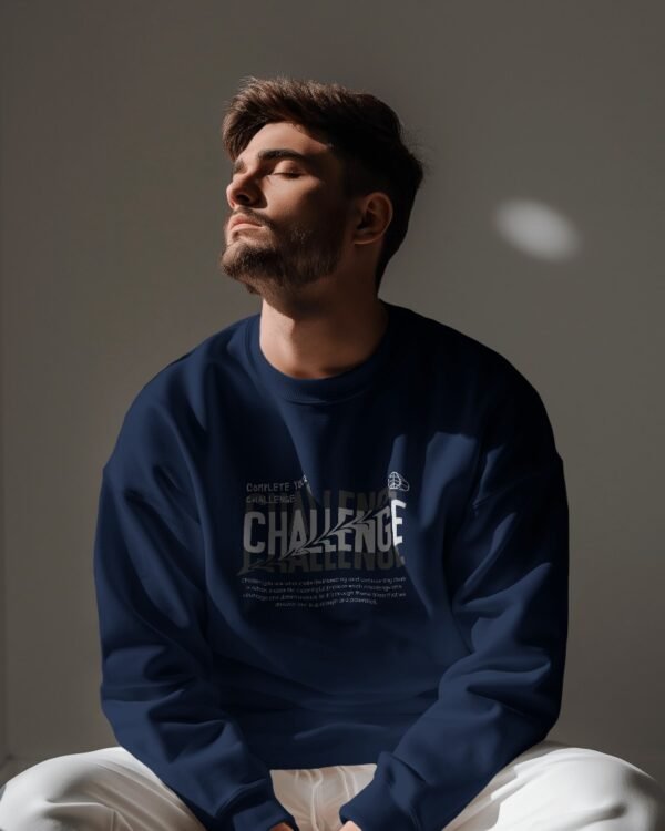 Challenge Oversized Sweatshirt-navyblue2