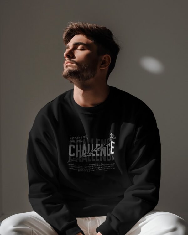 Challenge Oversized Sweatshirt-black2