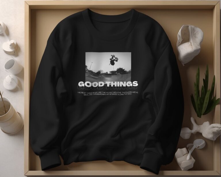 Good Things Oversized Sweatshirt-black2