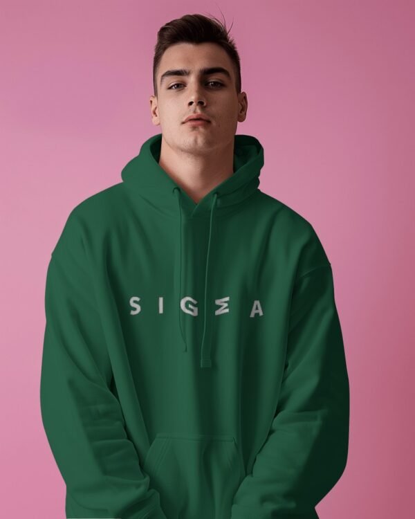 Sigma Oversized Hooded Sweatshirt-bottlegreen2