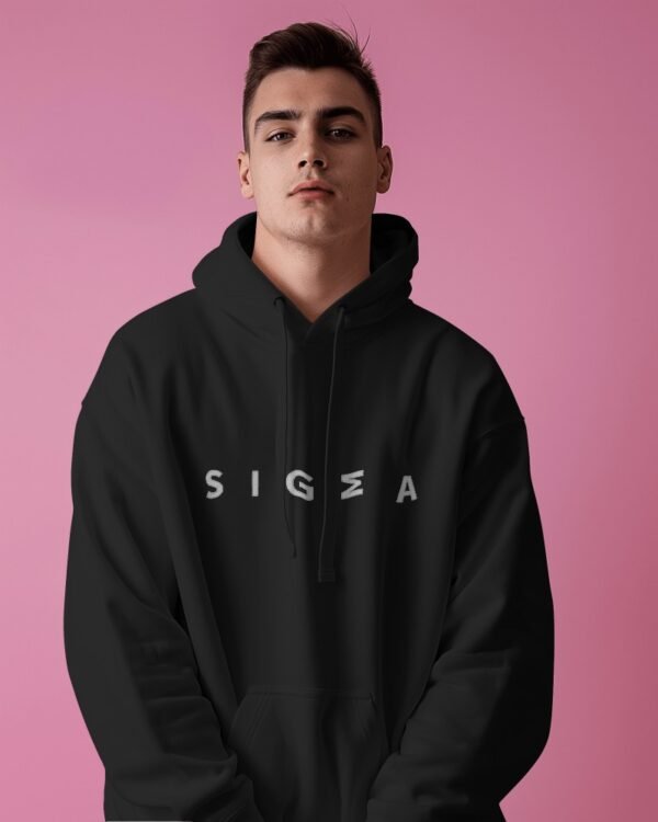 Sigma Oversized Hooded Sweatshirt-black2