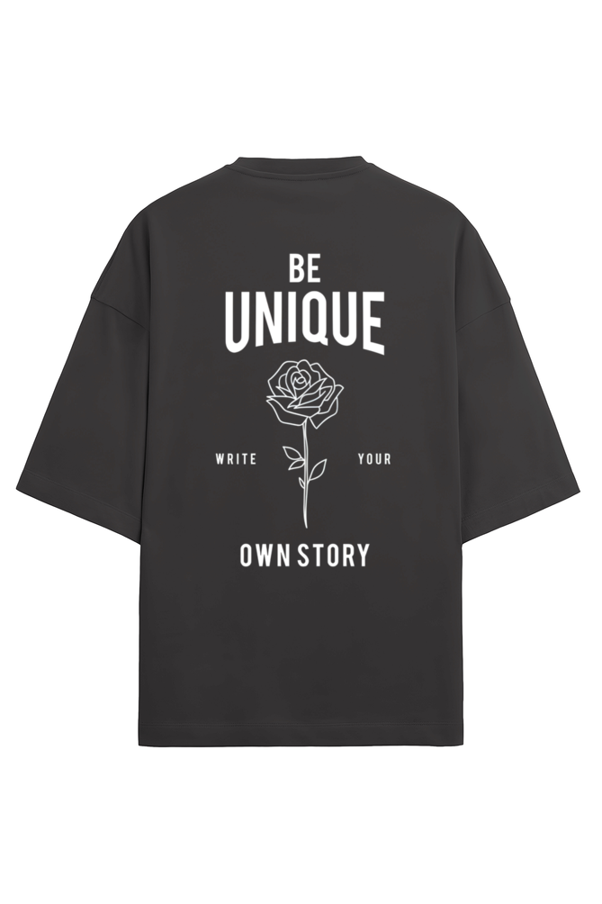 Be Unique Oversized Terry T-shirt-black1